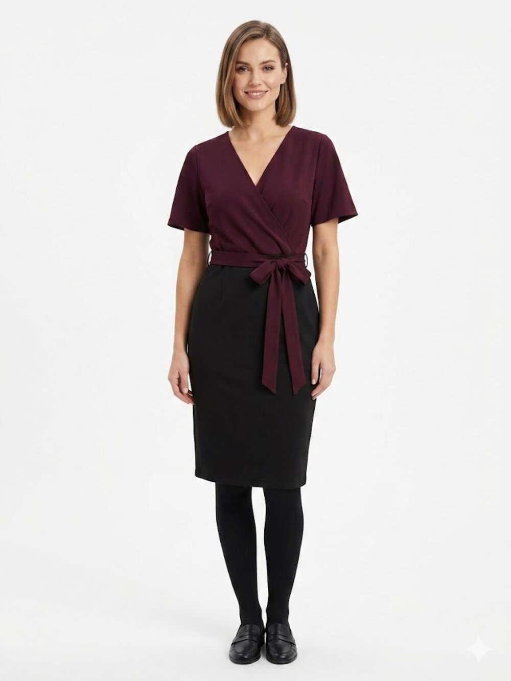 Grace Karin Plum Stretch Dress Xl